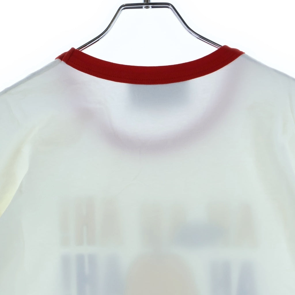 GUCCI(グッチ) フロントプリント リンガー半袖Tシャツ カットソー ホワイト 703439 XLEIY