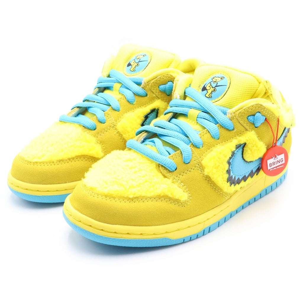 NIKE(ナイキ) ×Grateful Dead DUNK LOW Yellow Bear CJ5378-700 ダンク グレイトフルデッド ローカットスニーカー シューズ イエロー/ブルー US7/25.0cm