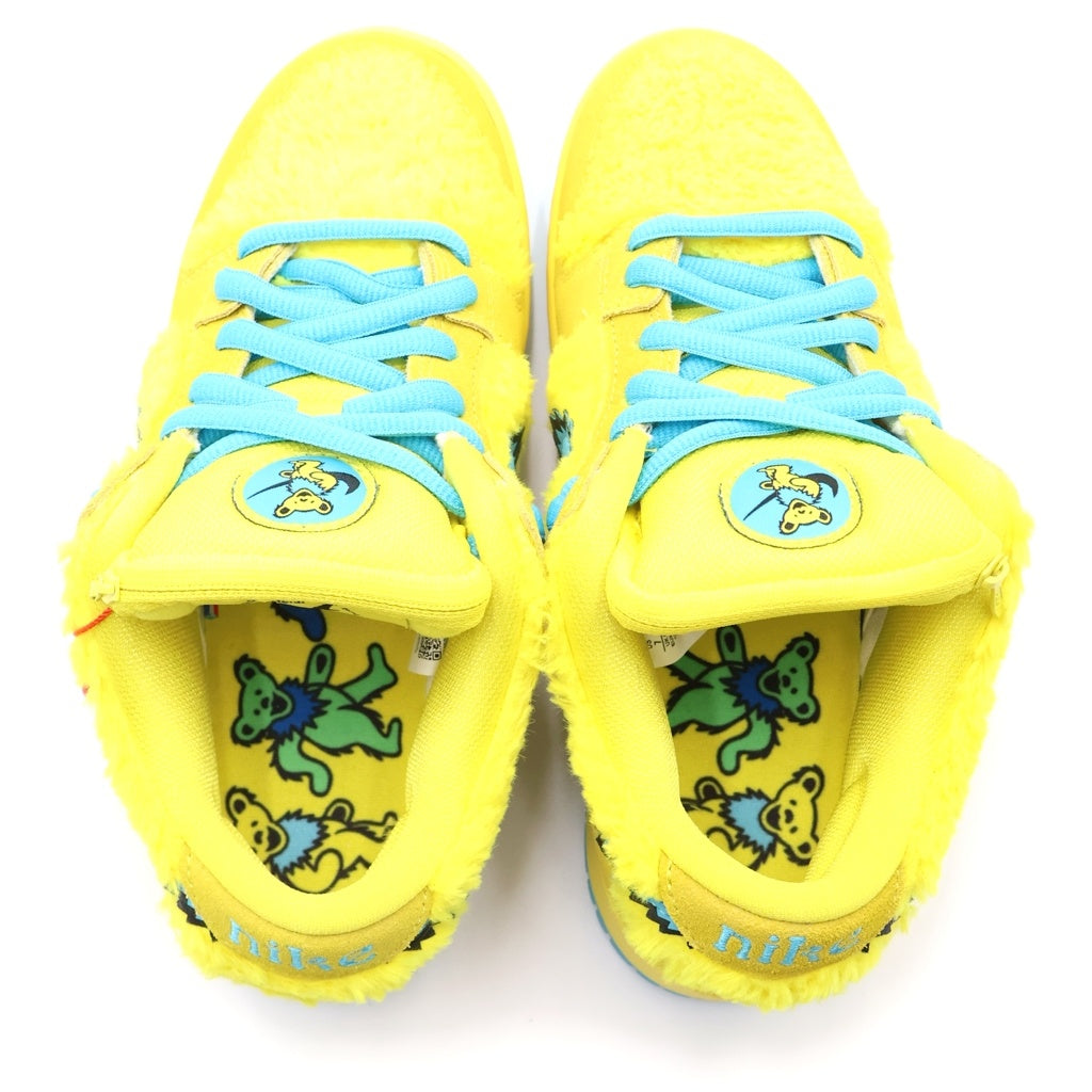 NIKE(ナイキ) ×Grateful Dead DUNK LOW Yellow Bear CJ5378-700 ダンク グレイトフルデッド ローカットスニーカー シューズ イエロー/ブルー US7/25.0cm