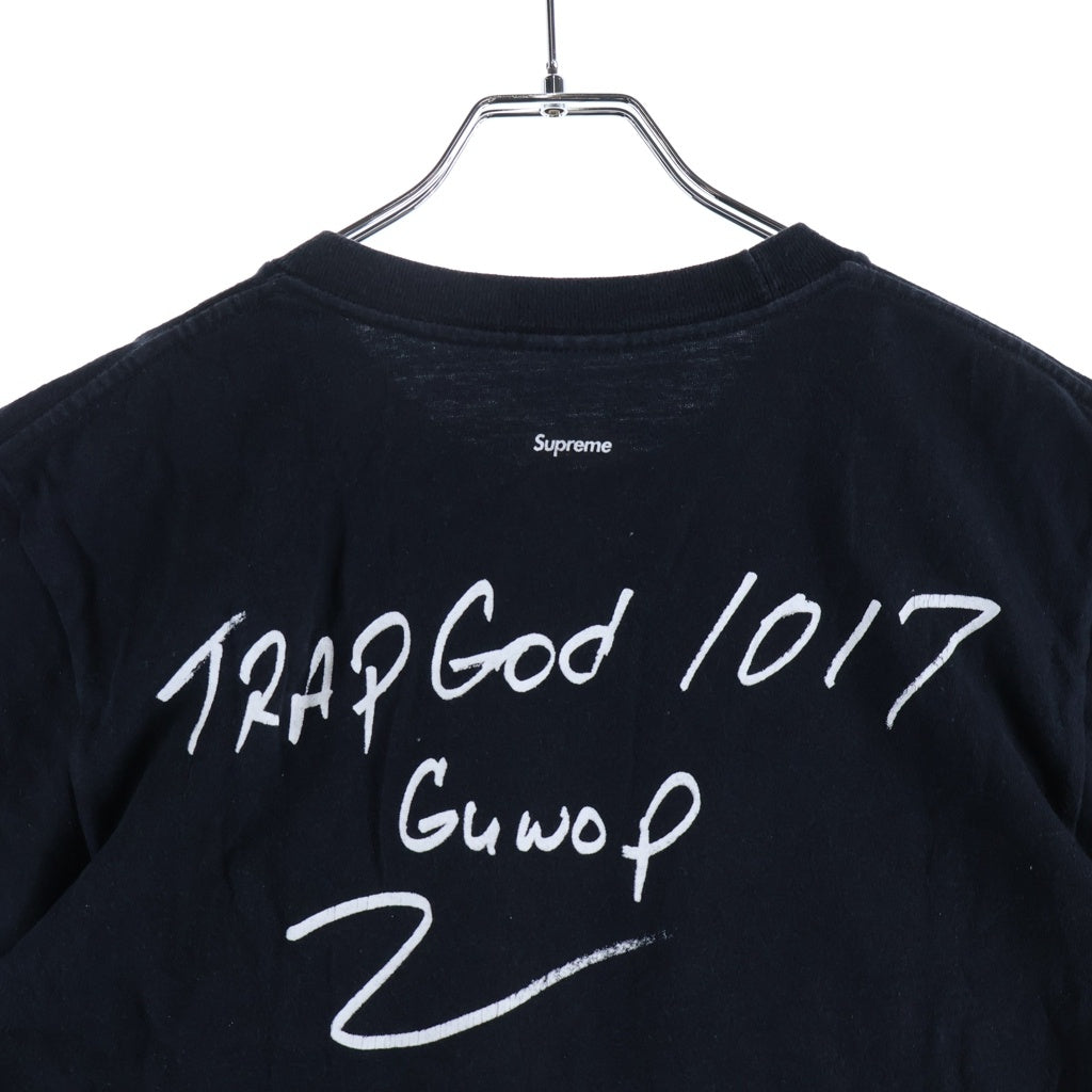 SUPREME(シュプリーム) 16AW Gucci Mane Tee フロントプリント 半袖Tシャツ カットソー ブラック