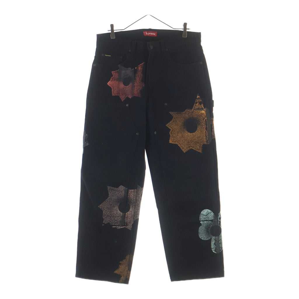 SUPREME(シュプリーム) 22SS Nate Lowman Double Knee Painter Pant ネイトローマン ダブルニー ペインターパンツ ブラック