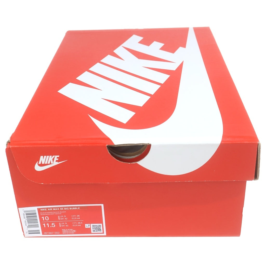 NIKE(ナイキ) AIR MAX 95 OG Big Bubble Green Shock ビッグバブル ローカットスニーカー ブラック/グリーン US10/28.0cm