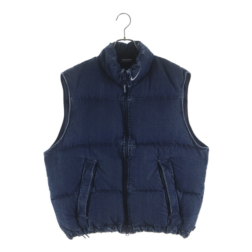 SUPREME(シュプリーム) 24SS × NIKE Denim Puffer Vest ジップアップ