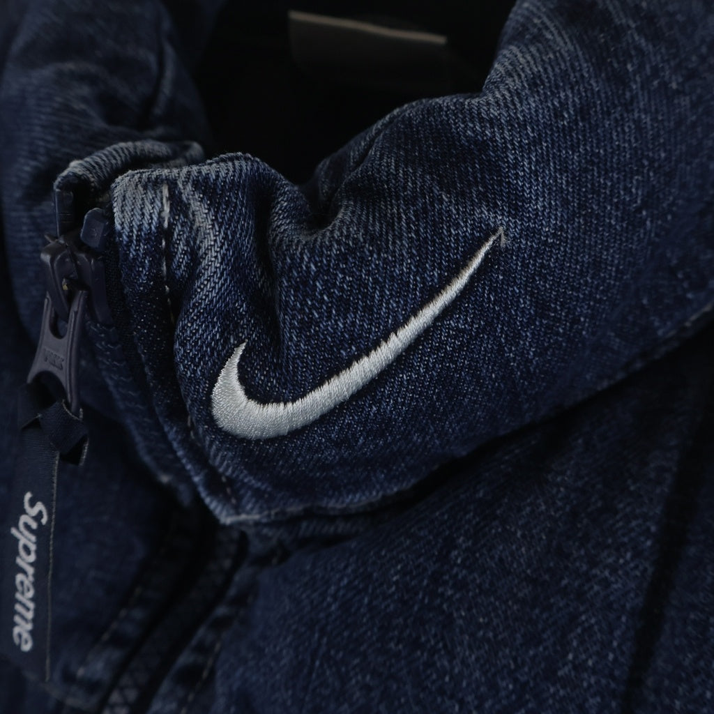 SUPREME(シュプリーム) 24SS × NIKE Denim Puffer Vest ジップアップ