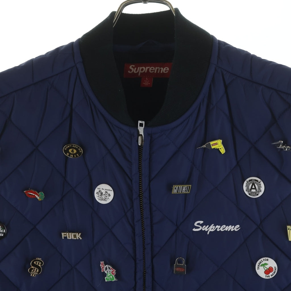 SUPREME(シュプリーム) 23AW Pins Quilted Work Vest ピンズ