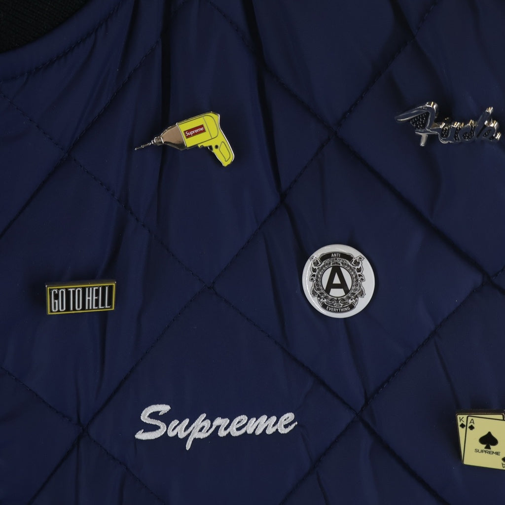 SUPREME(シュプリーム) 23AW Pins Quilted Work Vest ピンズ