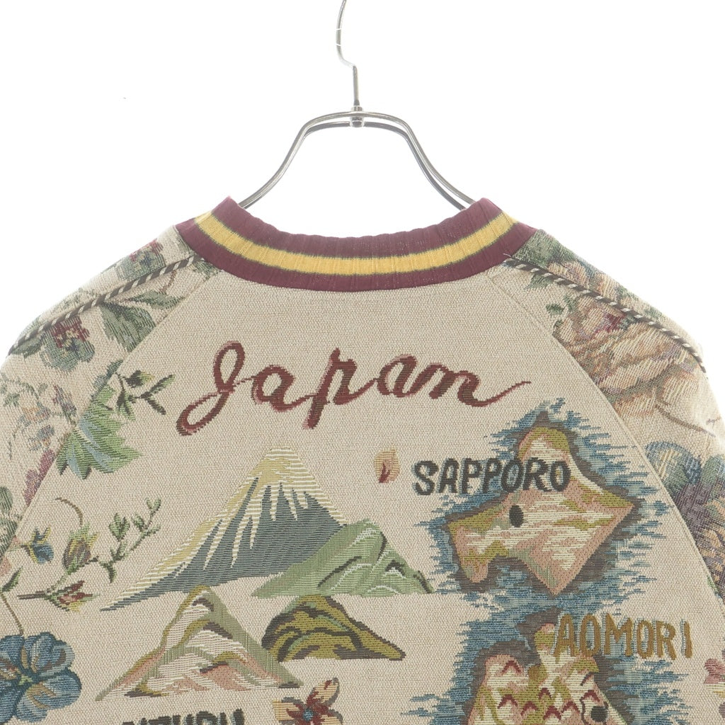 KAPITAL(キャピタル) 25AW 総柄 ゴンデラ ジップアップ スーベニアジャケット ベージュ K2510LJ103
