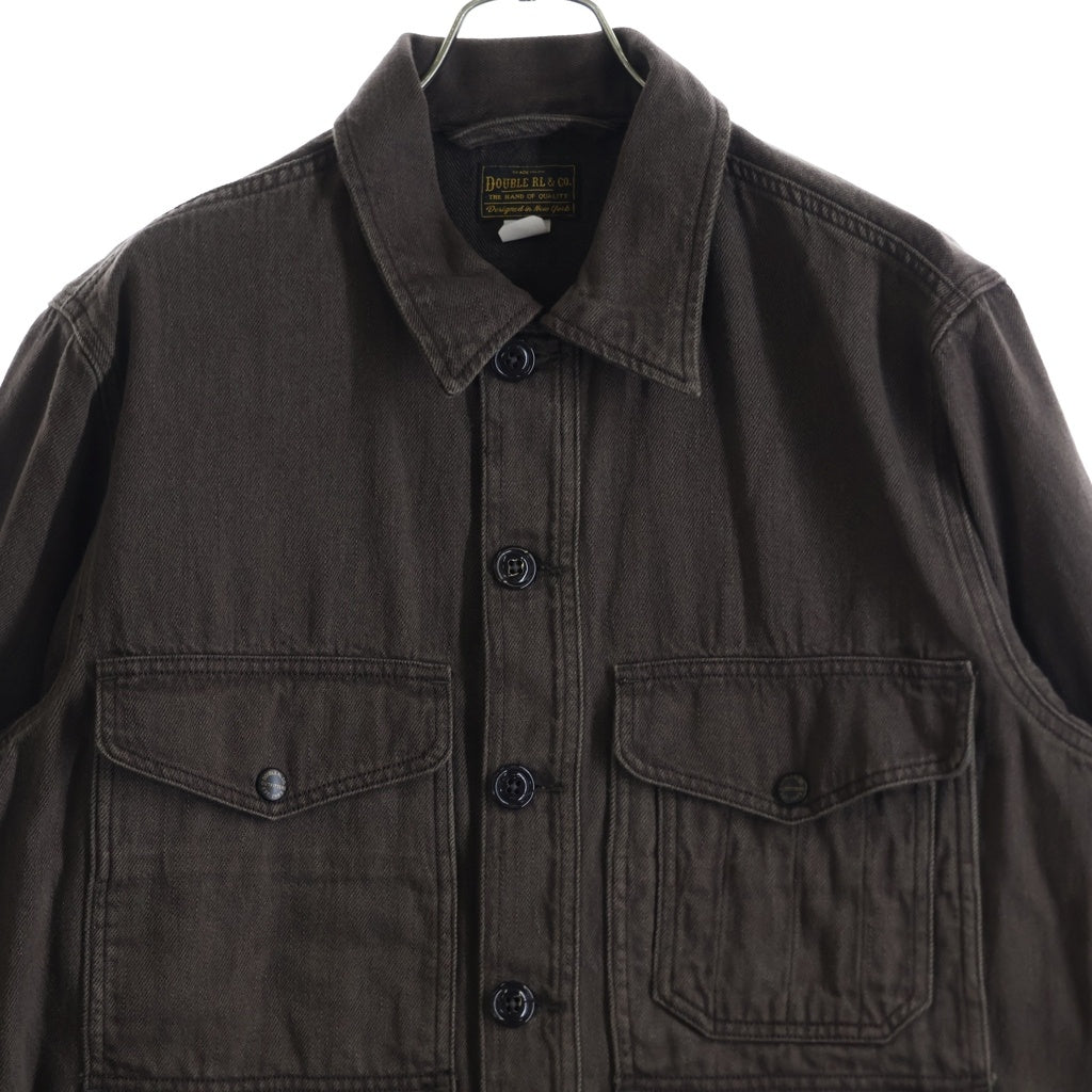 RRL(ダブルアールエル) DENIM SHIRTS JACKET ツイル ユーティリティ 長袖シャツ ジャケット ブラウン 782959682001