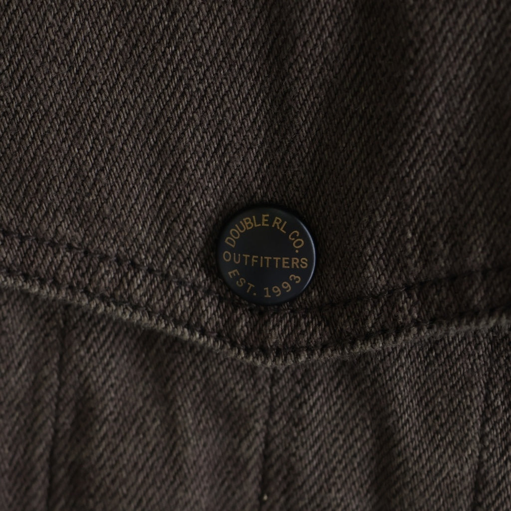 RRL(ダブルアールエル) DENIM SHIRTS JACKET ツイル ユーティリティ 長袖シャツ ジャケット ブラウン 782959682001