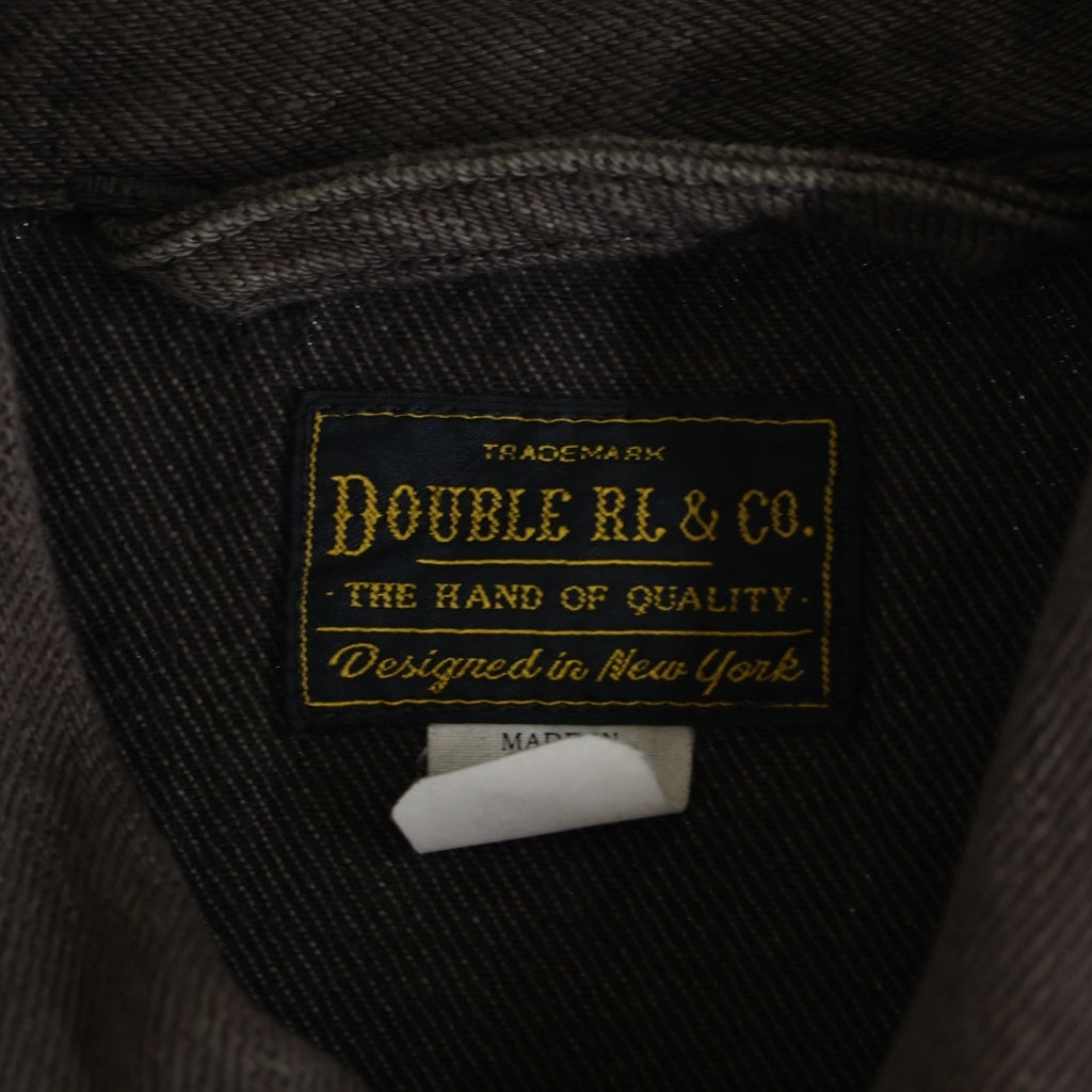RRL(ダブルアールエル) DENIM SHIRTS JACKET ツイル ユーティリティ 長袖シャツ ジャケット ブラウン 782959682001