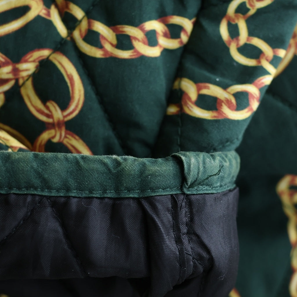 SUPREME(シュプリーム) 20AW Chains Quilted Jacket チェーンプリント コーデュロイカラー キルティングジャケット カーキ