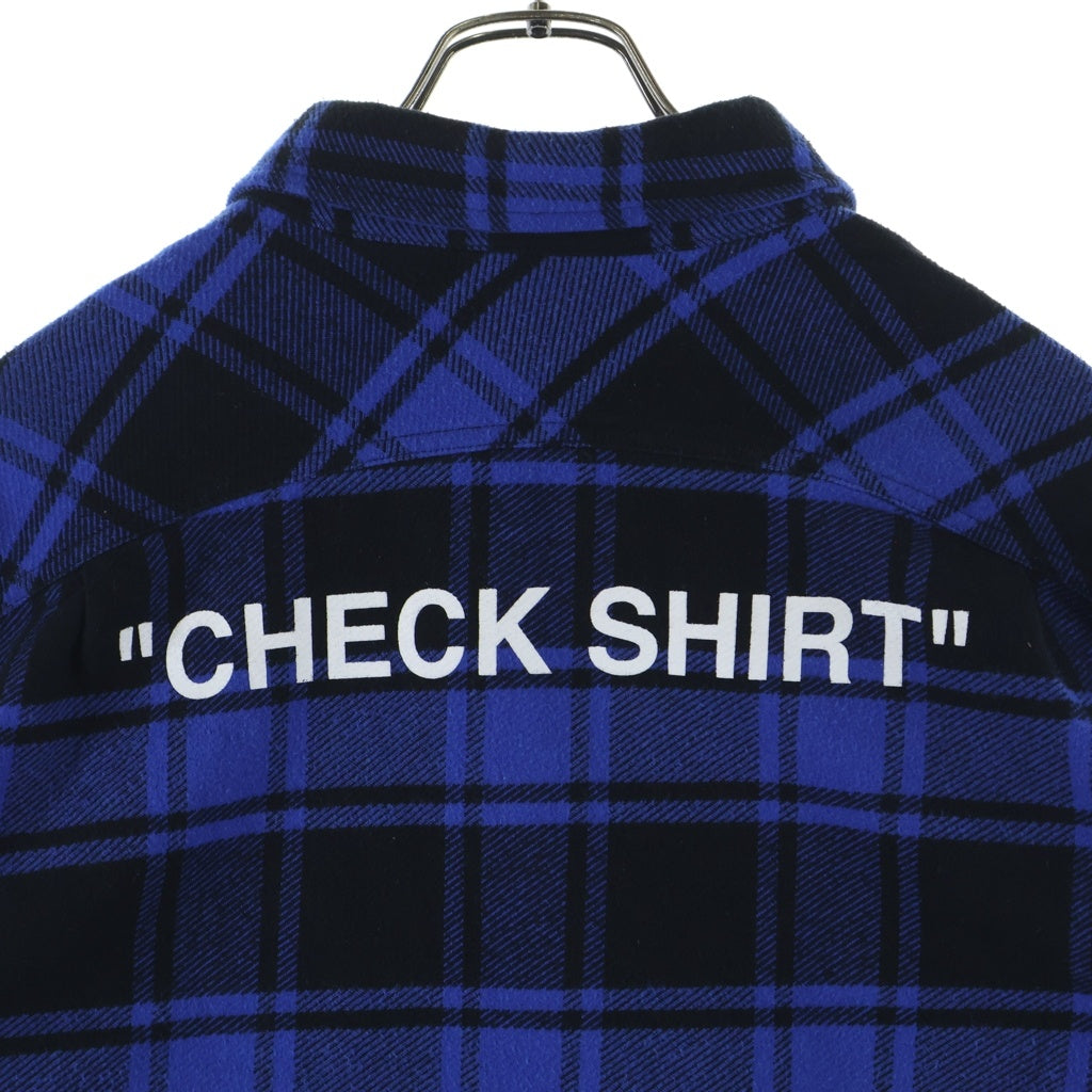 OFF-WHITE(オフホワイト) 18AW QUOTE FLANNEL SHIRT クオート チェック