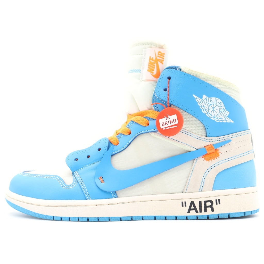 NIKE(ナイキ) ×AIR JORDAN 1 POWDER BLUE UNC AQ0818-148 オフホワイト エアジョーダン1 パウダーブルー ハイカットスニーカー シューズ ホワイト/ブルー US11/29.0cm
