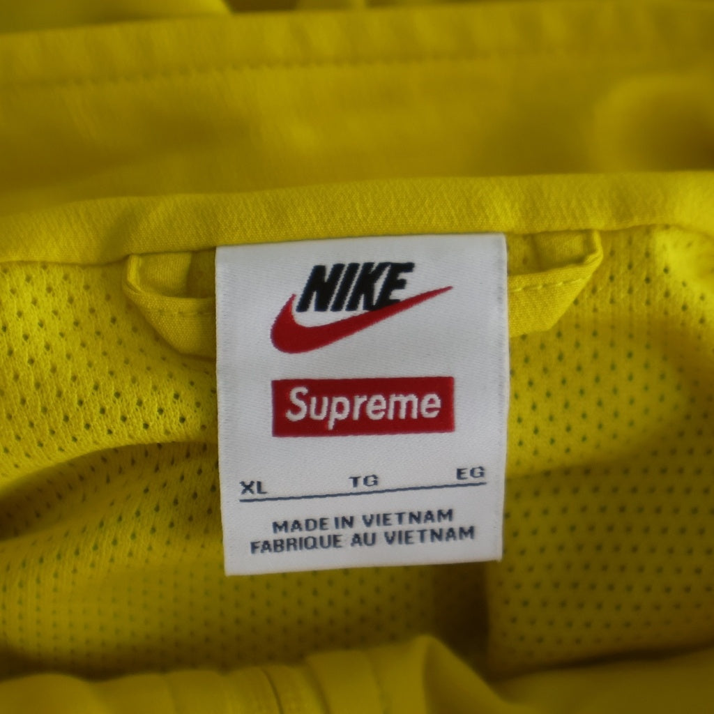 SUPREME(シュプリーム) 25SS × NIKE Track Jacket ナイキ ロゴ刺繍 トラックジャケット イエロー HF9622-735