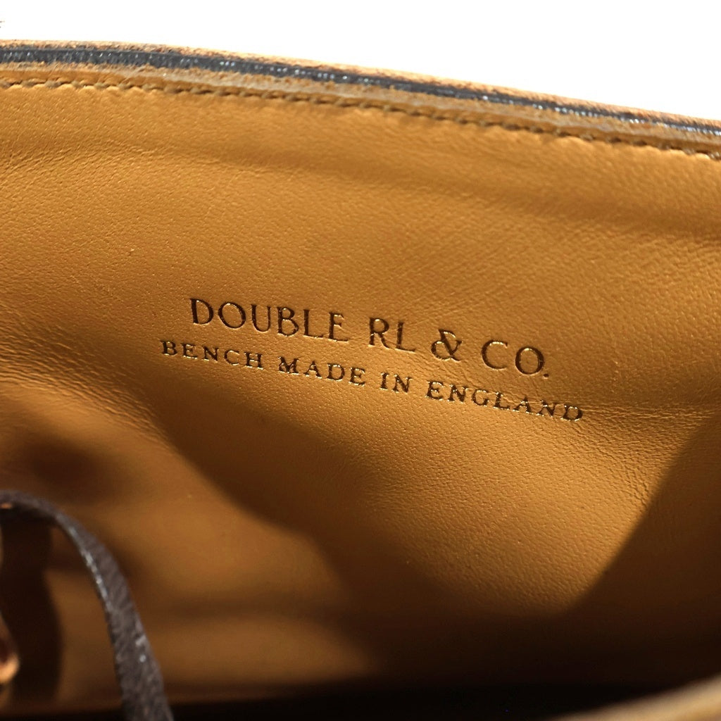 RRL(ダブルアールエル) ハンドバーニッシュド ペブルド レースアップ ハイカットブーツ ブラウン