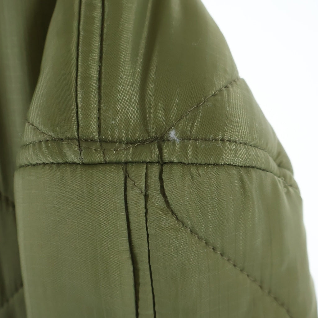 NO BRAND(ノーブランド) KKKKKK ケーケーケーケーケーケー Quilting Liner Jacket バック スパンコール付き キルティング ライナージャケット カーキ