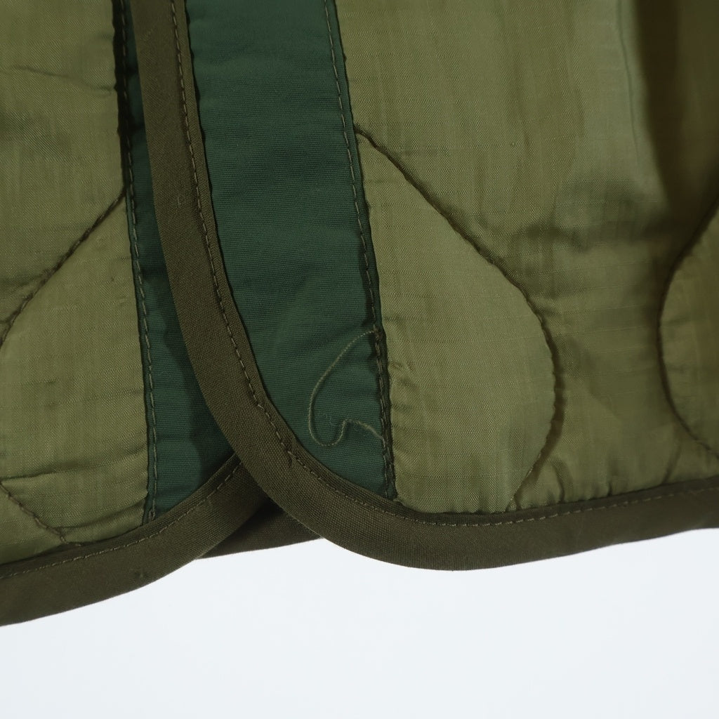 NO BRAND(ノーブランド) KKKKKK ケーケーケーケーケーケー Quilting Liner Jacket バック スパンコール付き キルティング ライナージャケット カーキ