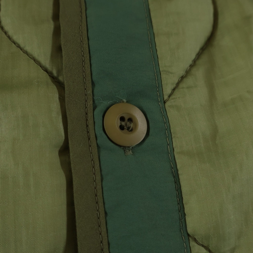NO BRAND(ノーブランド) KKKKKK ケーケーケーケーケーケー Quilting Liner Jacket バック スパンコール付き キルティング ライナージャケット カーキ