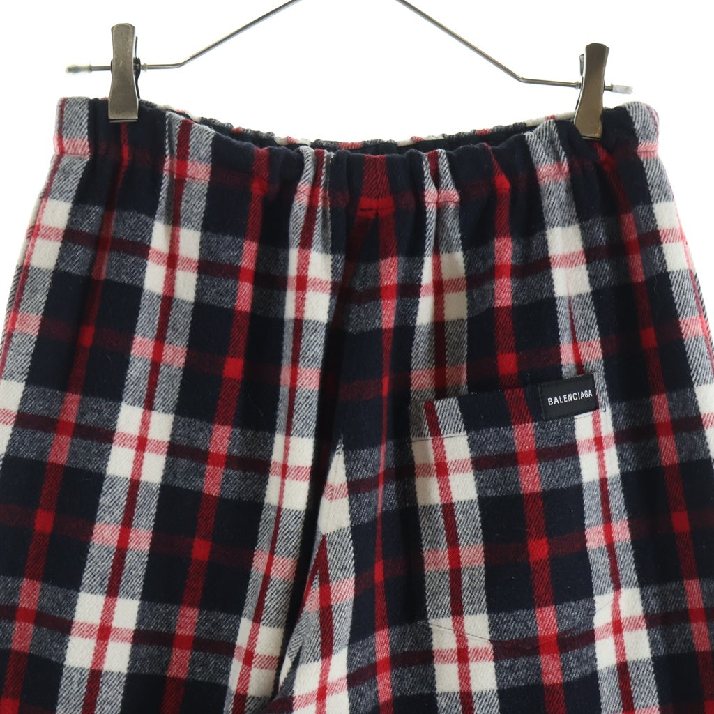 BALENCIAGA(バレンシアガ) チェック柄 コットンスウェットパンツ