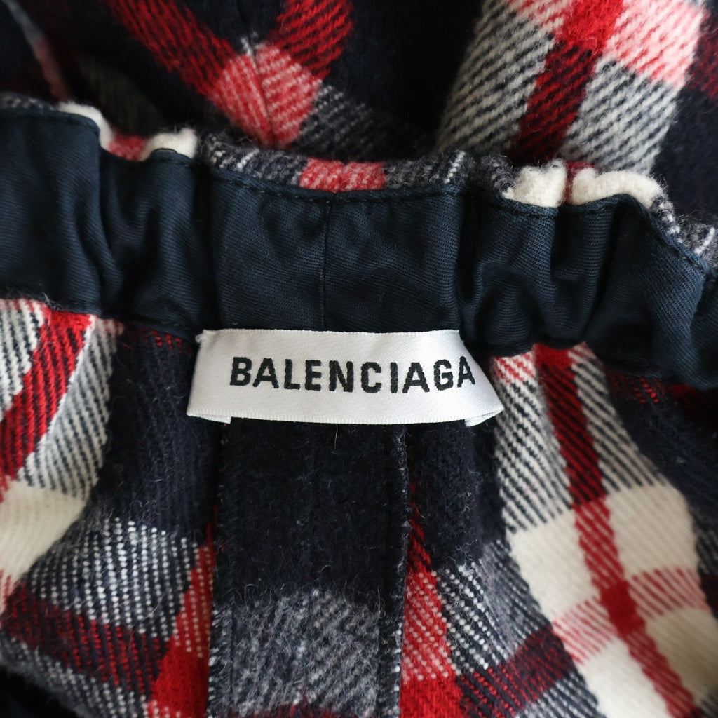 BALENCIAGA(バレンシアガ) チェック柄 コットンスウェットパンツ