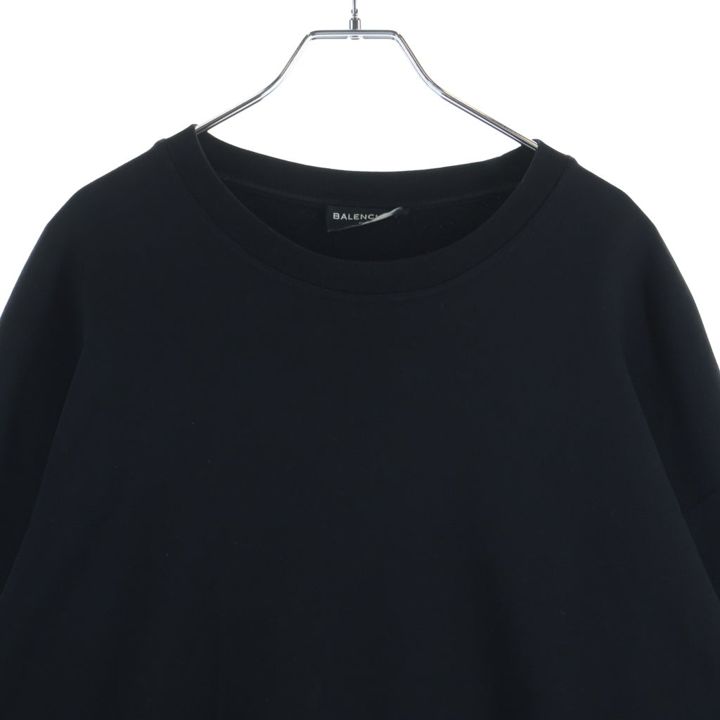 BALENCIAGA(バレンシアガ) 17AW OVERSIZED HOMME CITY オーバサイズ HOMME刺繍 スウェット トレーナー ブラック 485994 TWK22
