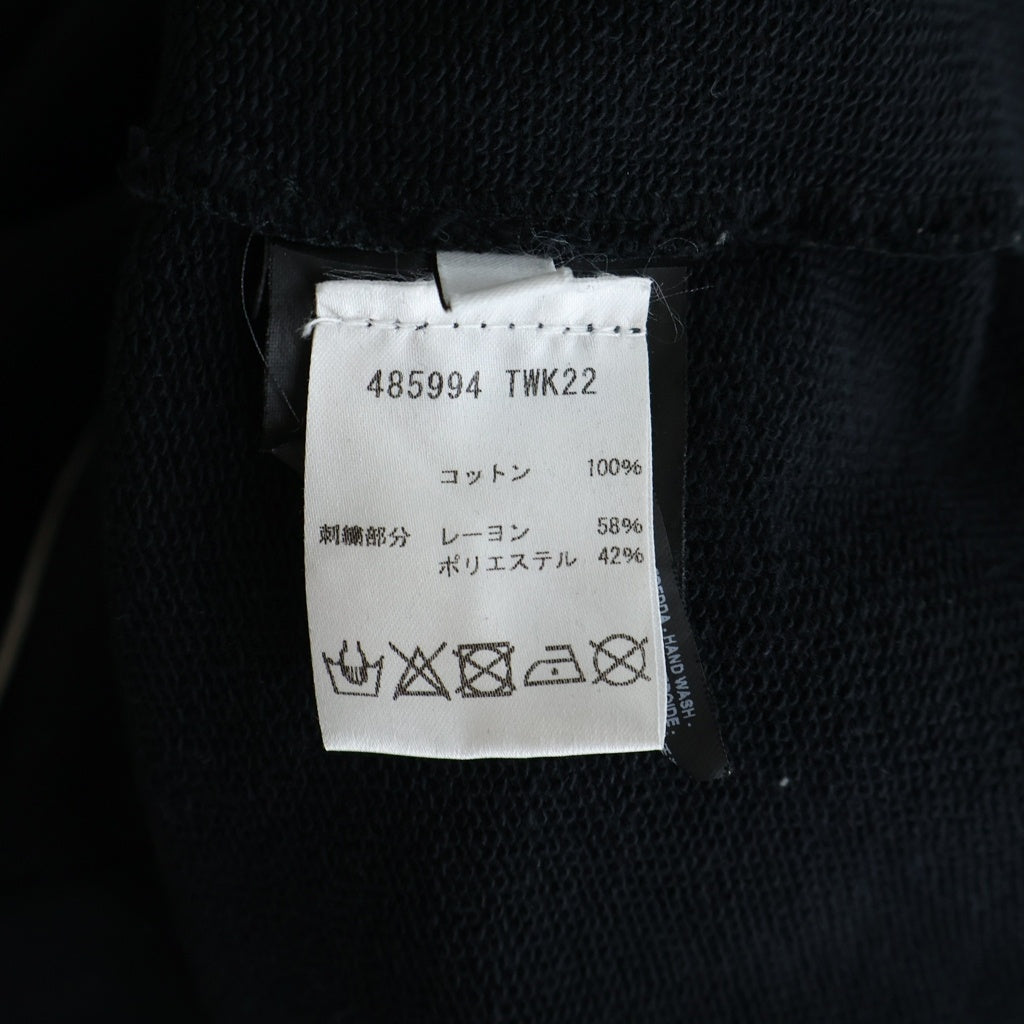 BALENCIAGA(バレンシアガ) 17AW OVERSIZED HOMME CITY オーバサイズ HOMME刺繍 スウェット トレーナー ブラック 485994 TWK22