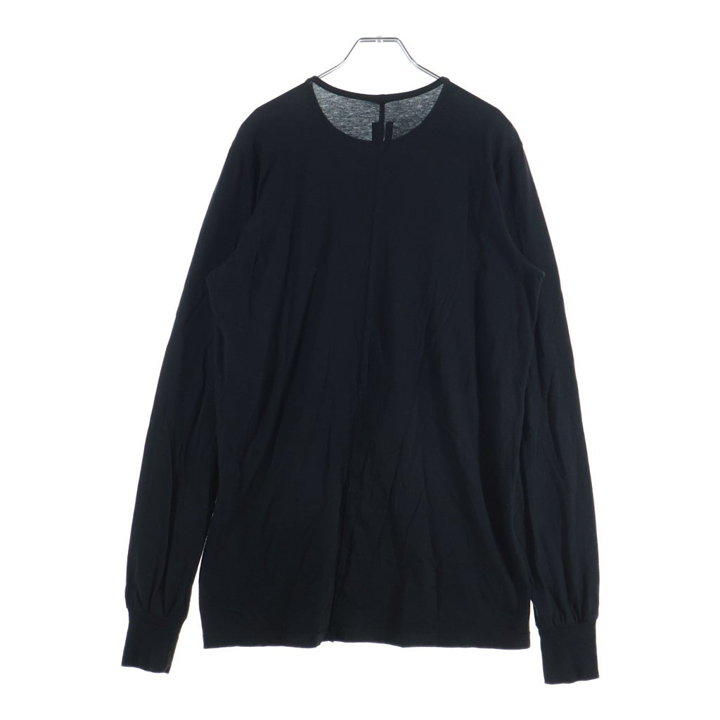 DRKSHDW(ダークシャドウ) Logo T-shirts シグネチャーロゴプリント クルーネック オーバーサイズ 長袖Tシャツ カットソー ブラック DU02D2260-RNEP1