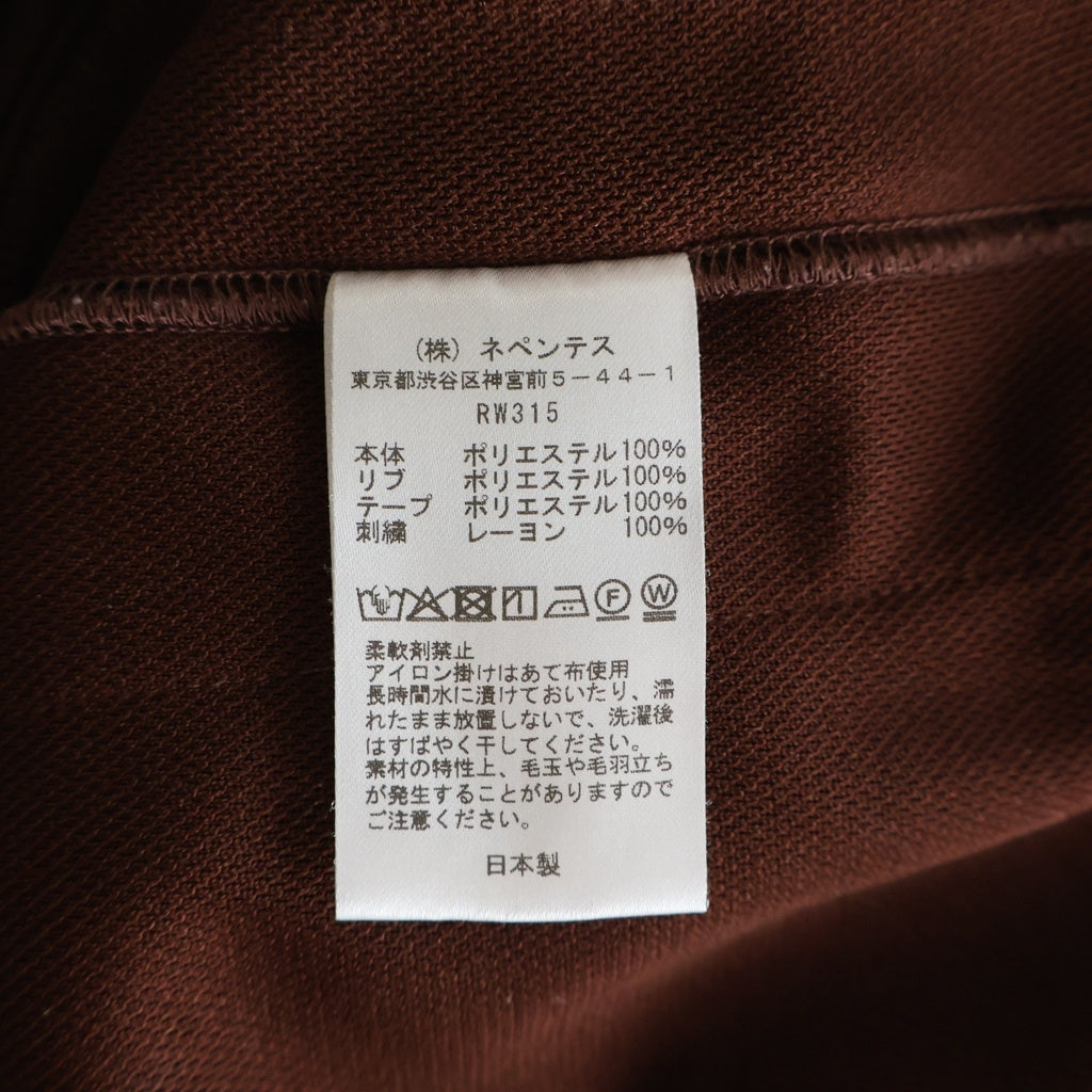 Needles(ニードルス) Track Crew Neck Shirt トラッククルーネック スウェット RW315 ブラウン