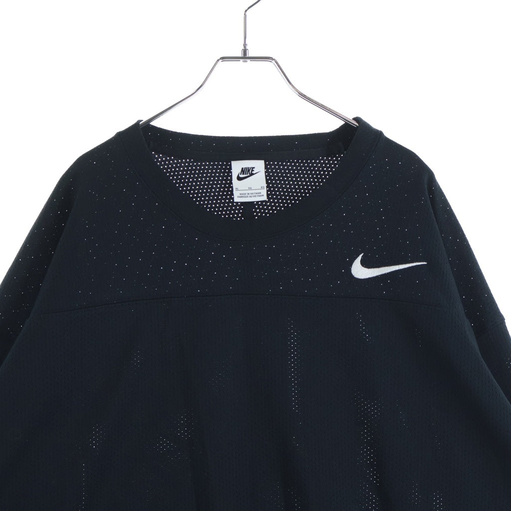 NIKE(ナイキ) ×STUSSY Long Sleeve Top ステューシー メッシュ クルーネック 長袖Tシャツ ロングスリーブ ブラック FJ9164-010