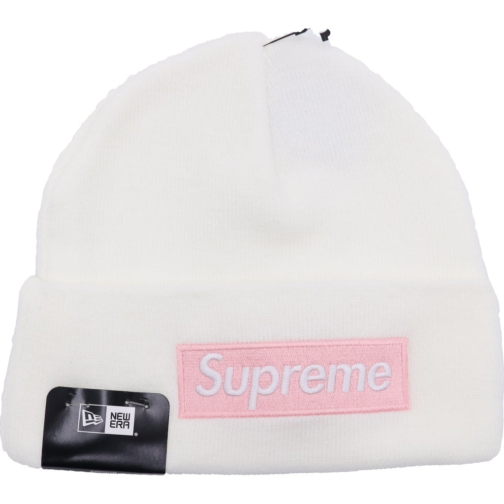 SUPREME(シュプリーム) 25AW New Era Box Logo Beanie ニューエラ ボックスロゴビーニー ニット帽 帽子 ホワイト/ピンク