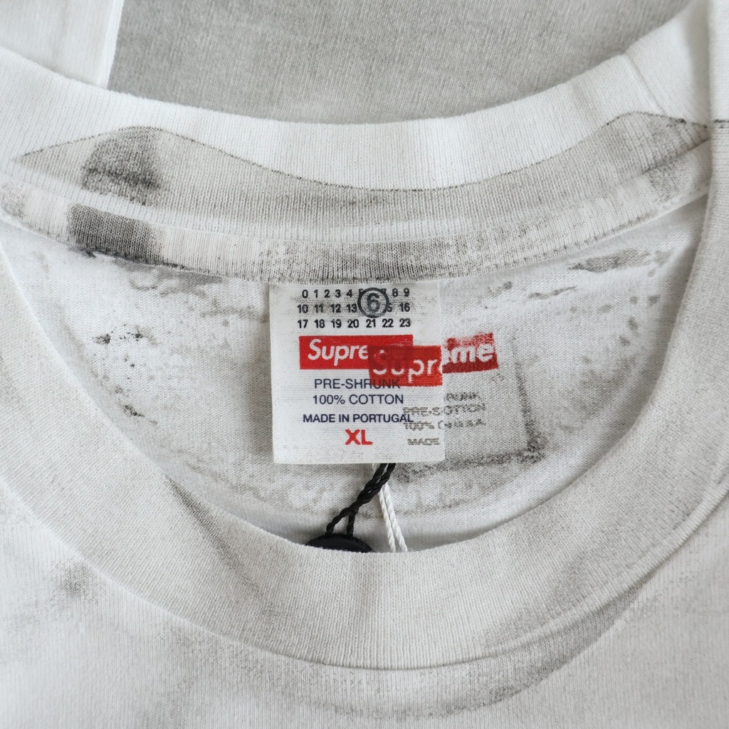 SUPREME(シュプリーム) 24SS ×Box Logo Tee エムエムシックスメゾンマルジェラ ボックスロゴプリント半袖Tシャツ カットソー ホワイト