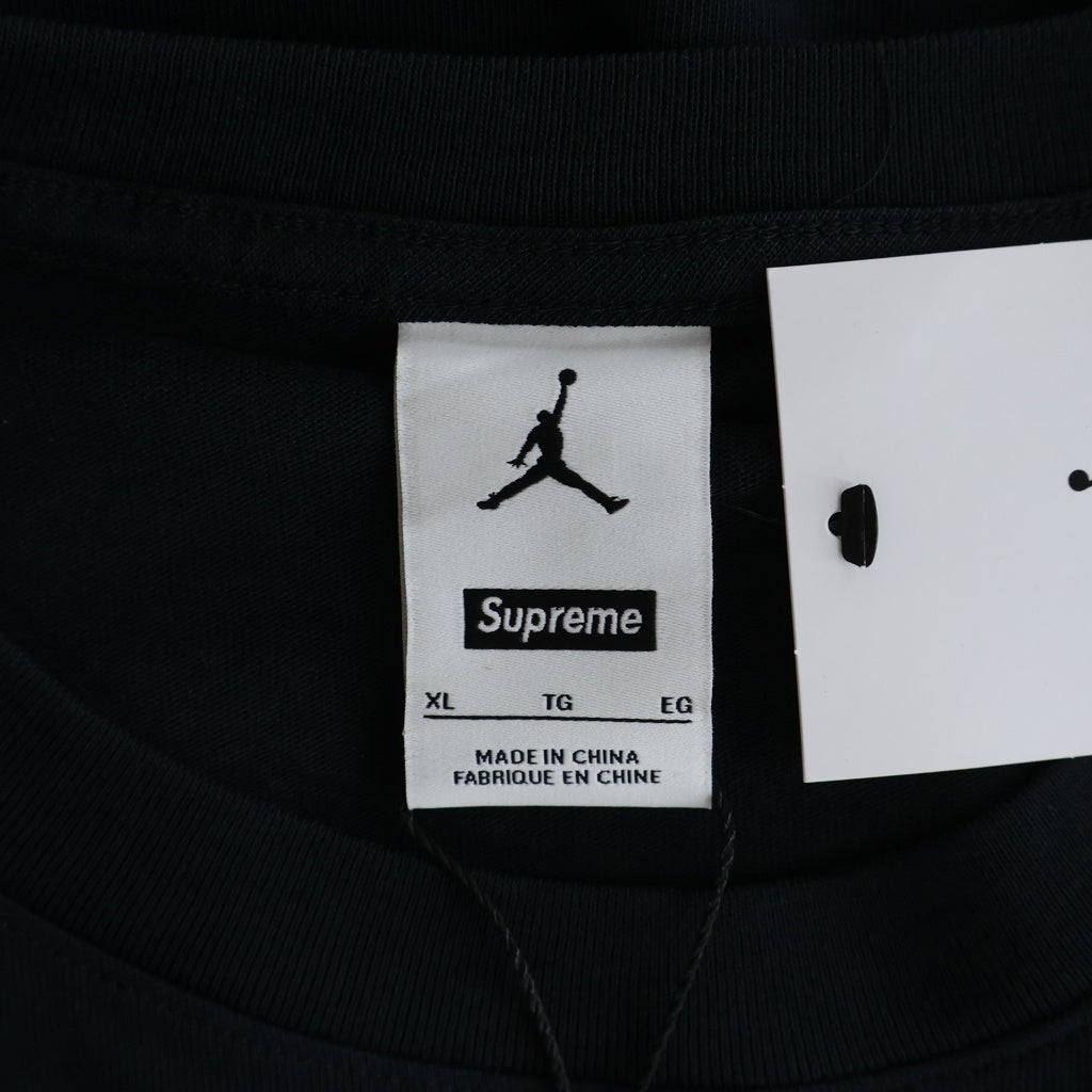 SUPREME(シュプリーム) 24AW Jordan Biggie S/S Top ジョーダン ビギー クルーネック 半袖Tシャツ カットソー ブラック HJ8385-010