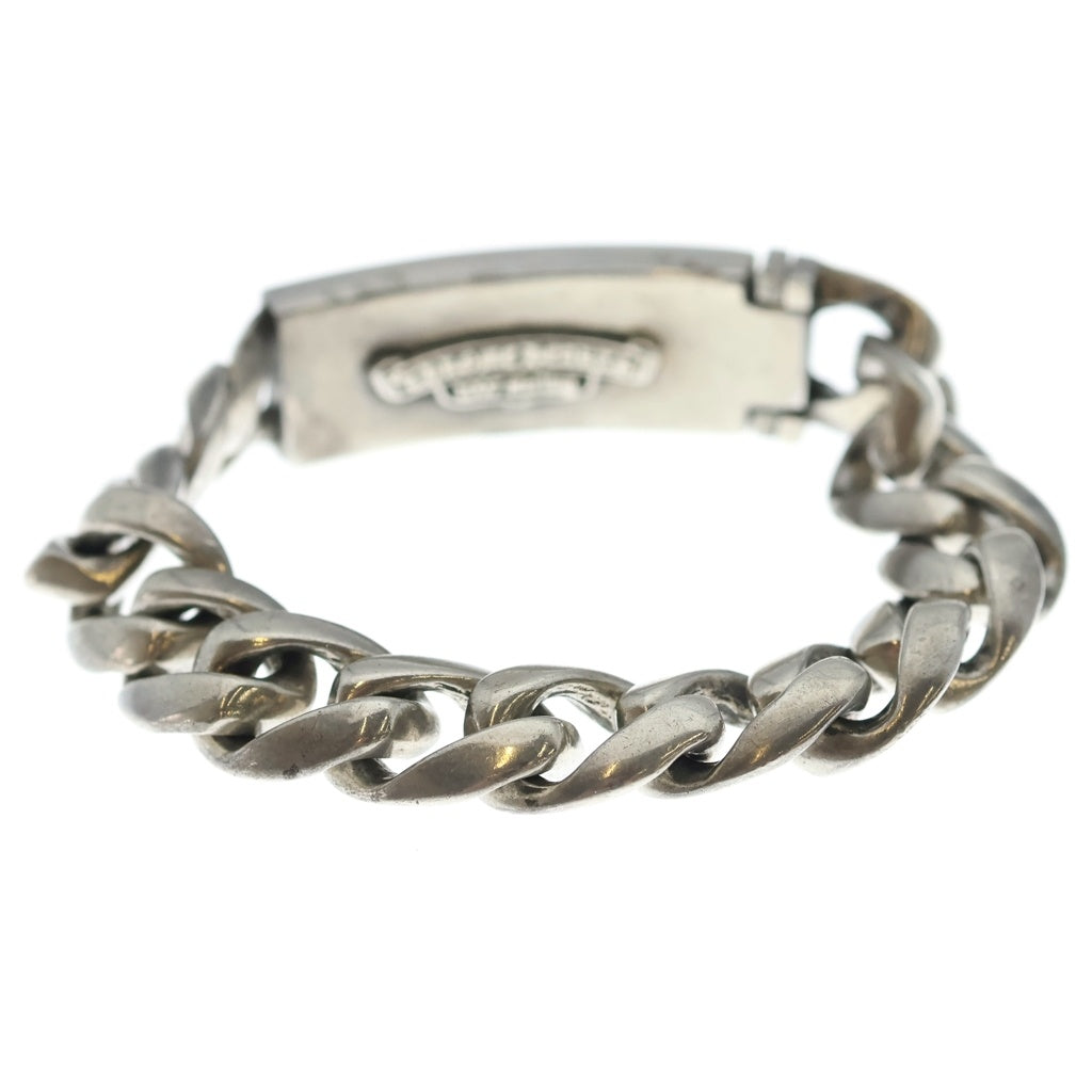CHROME HEARTS(クロムハーツ) ID FLORAL CRS フローラルクロスIDクラシックリンク ブレスレット 13LINK シルバー BCA164