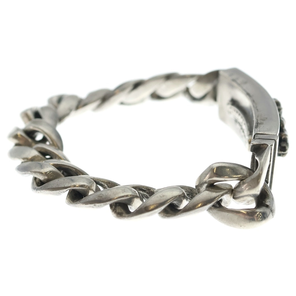 CHROME HEARTS(クロムハーツ) ID FLORAL CRS フローラルクロスIDクラシックリンク ブレスレット 13LINK シルバー BCA164