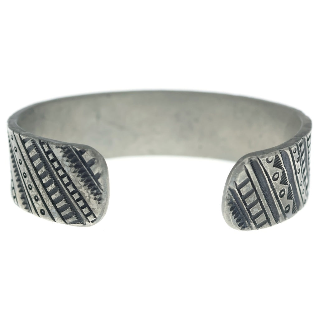 INDIAN JEWELRY(インディアンジュエリー) ナバホ族 インレイワーク バングル ブレスレット シルバー