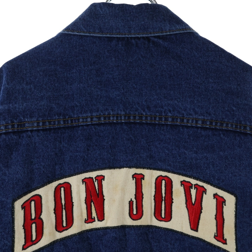 VINTAGE(ヴィンテージ) 90S BON JOVI NEW JERSEY バック刺繍 デニムジャケット インディゴ