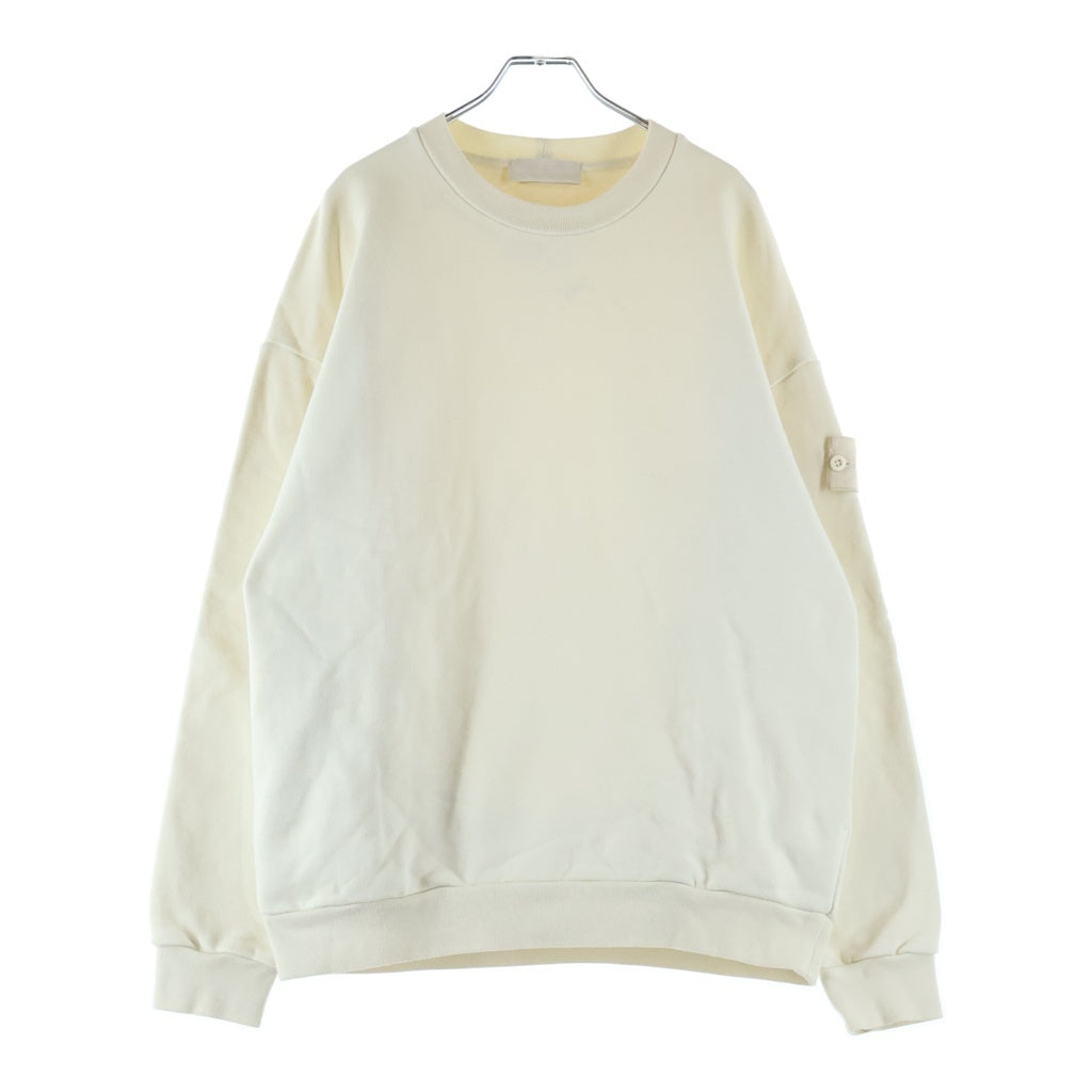 STONE ISLAND(ストーンアイランド) GHOST PIECE ゴーストピース ロゴワッペン クルーネックスウェットトレーナー アイボリー 7715633F3