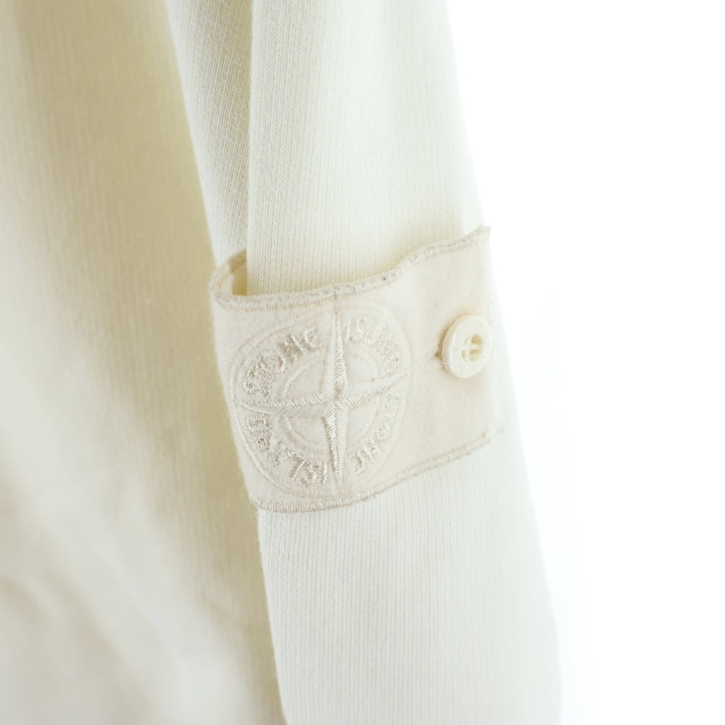 STONE ISLAND(ストーンアイランド) GHOST PIECE ゴーストピース ロゴワッペン クルーネックスウェットトレーナー アイボリー 7715633F3