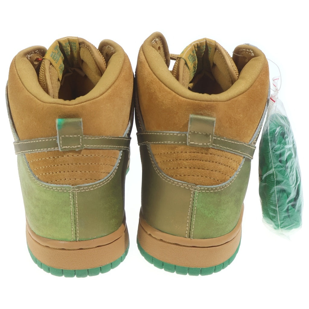 NIKE SB(ナイキエスビー) 【観賞用 2004年製】 世界777足限定 DUNK HIGH PRO LUCKEY 7 ダンク プロ ラッキー7 ハイカットスニーカー ブラウン/グリーン US10/28cm 305050-771