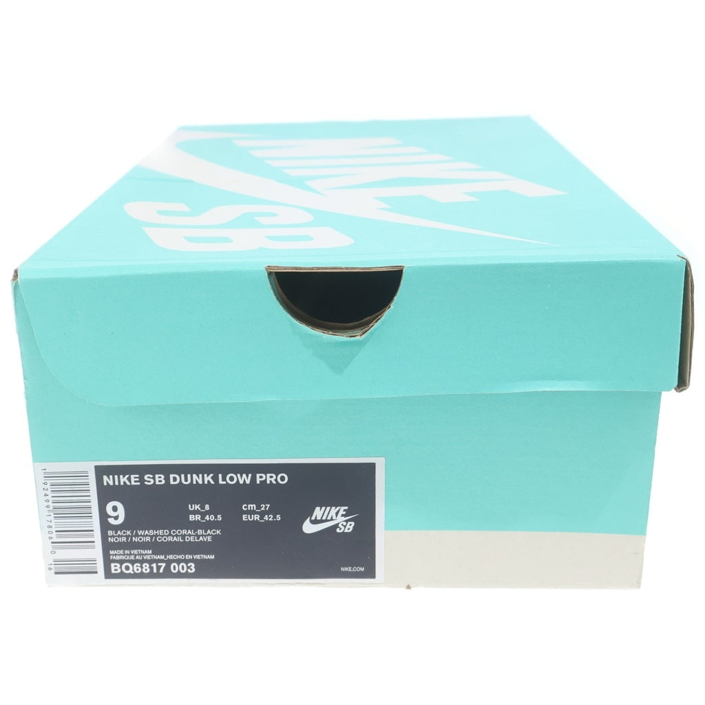 NIKE SB(ナイキエスビー) DUNK LOW PRO PINK DEVIL ダンク ピンクデビル ローカットスニーカー ブラック/ピンク US9/27cm BQ6817-003