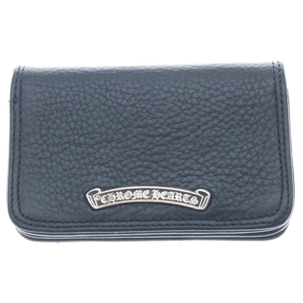CHROME HEARTS(クロムハーツ) CARD CASE グロメット付き レザーカードケース ブラック
