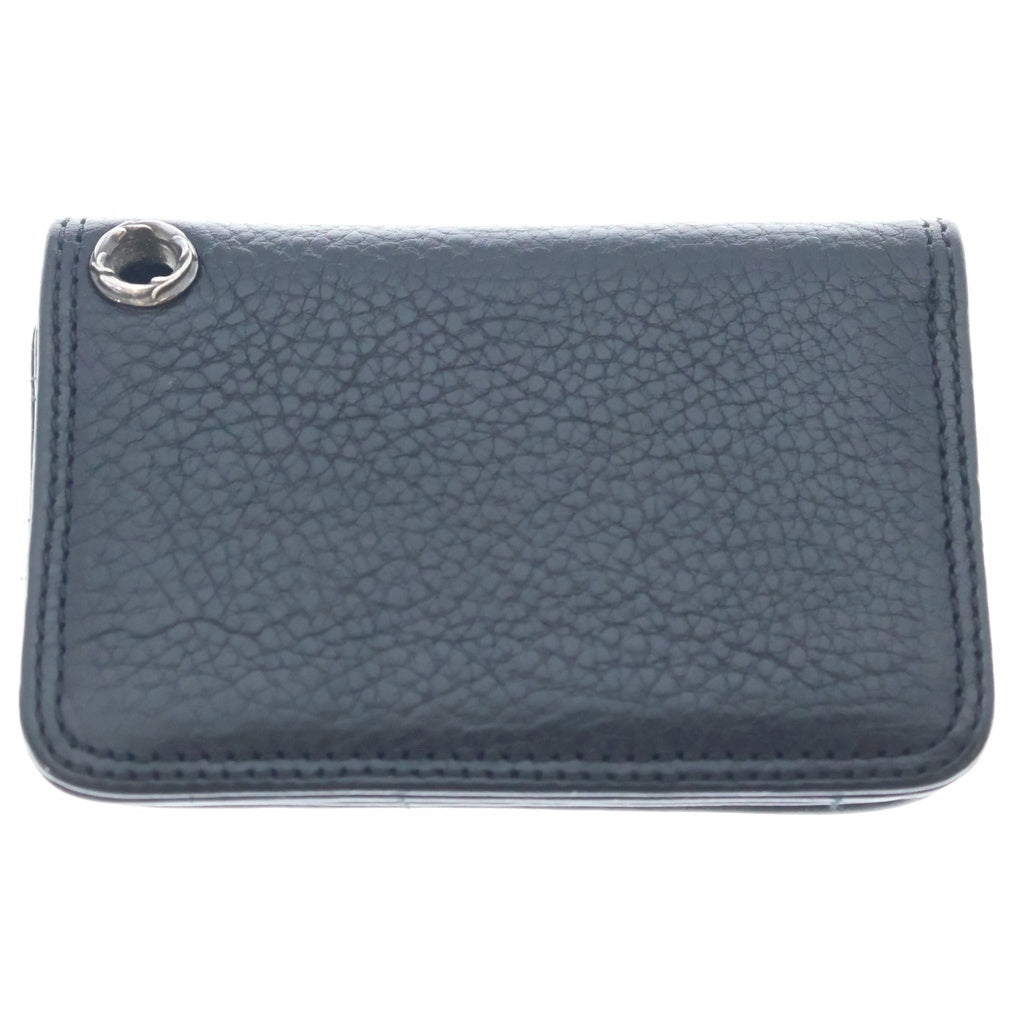 CHROME HEARTS(クロムハーツ) CARD CASE グロメット付き レザーカードケース ブラック
