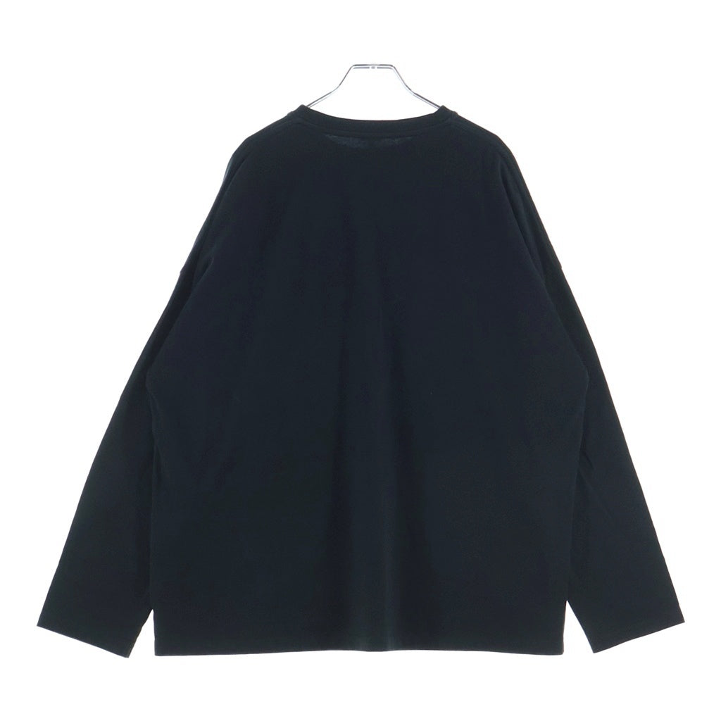 LOEWE(ロエベ) アナグラムエンブロイダリー クルーネック 長袖Tシャツ カットソー ブラック H526Y22XAX