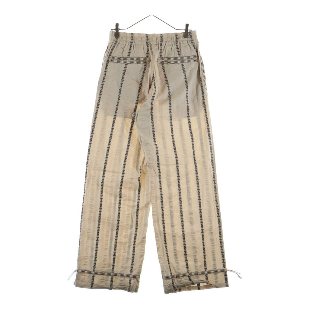 SUGARHILL(シュガーヒル) 26SS TYROL DOBBY PANTS チロル ドビー ドローコード コットンパンツ ベージュ 26440304