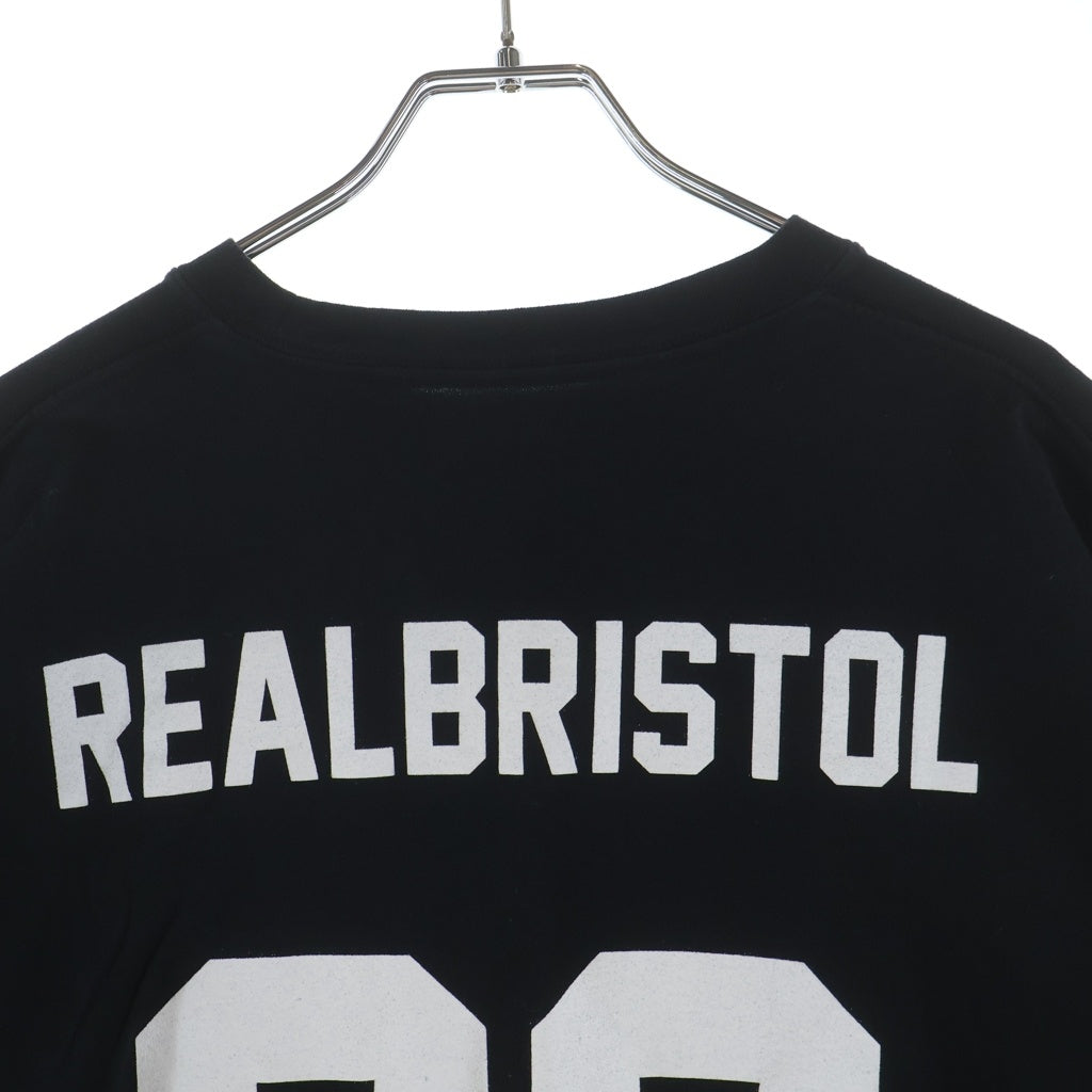 F.C.R.B./F.C.Real Bristol/FCRB(エフシーアールビー/エフシーレアルブリストル) 14AW NUMBERING TEE フロントロゴ ナンバリング クルーネック 半袖Tシャツ カットソー ブラック FCRB-145002