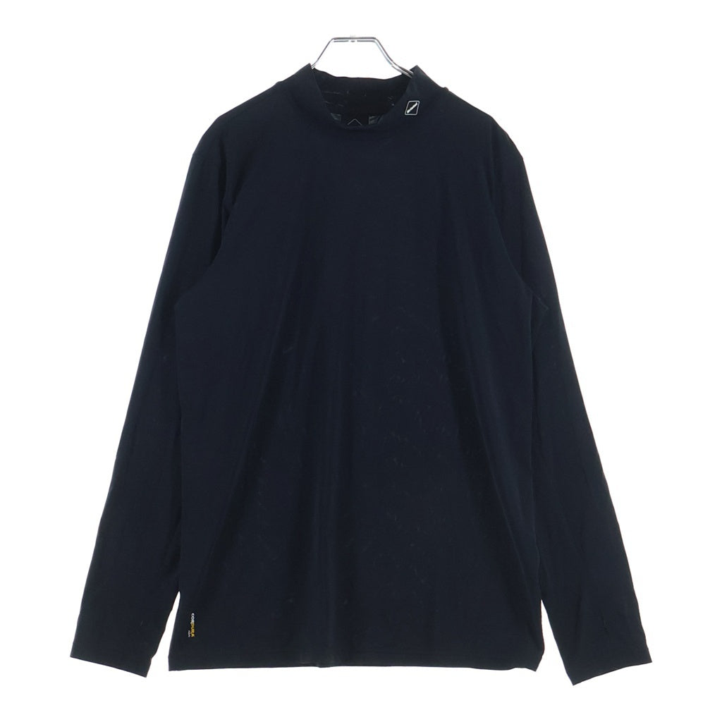 F.C.R.B.(エフシーアールビー) 23SS COOL TOUCH L/S MOCKNECK TOP クールタッチ モックネック トップ アームロゴ入り 長袖Tシャツ FCRB-230047