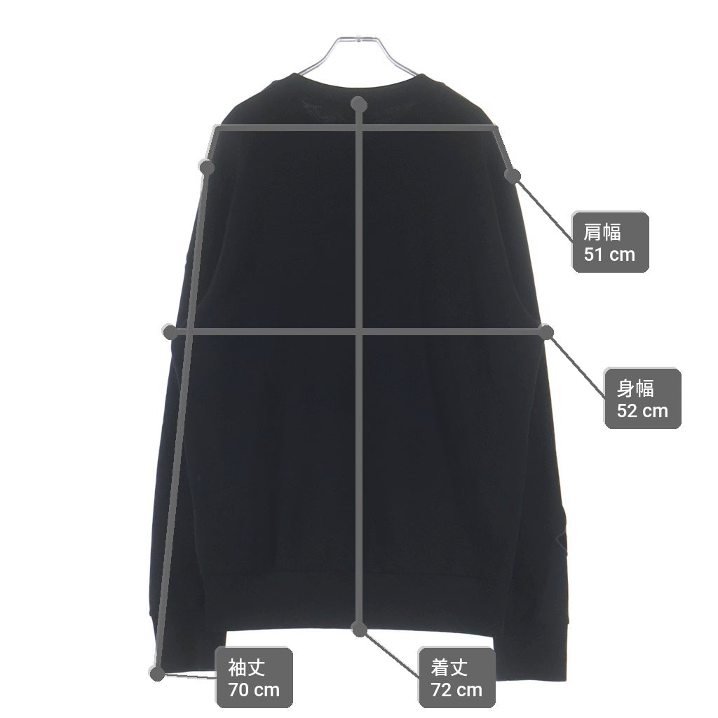 MONCLER(モンクレール) 22AW マルチロゴワッペン クルーネック スウェットトレーナー ブラック H20918G00002809KR