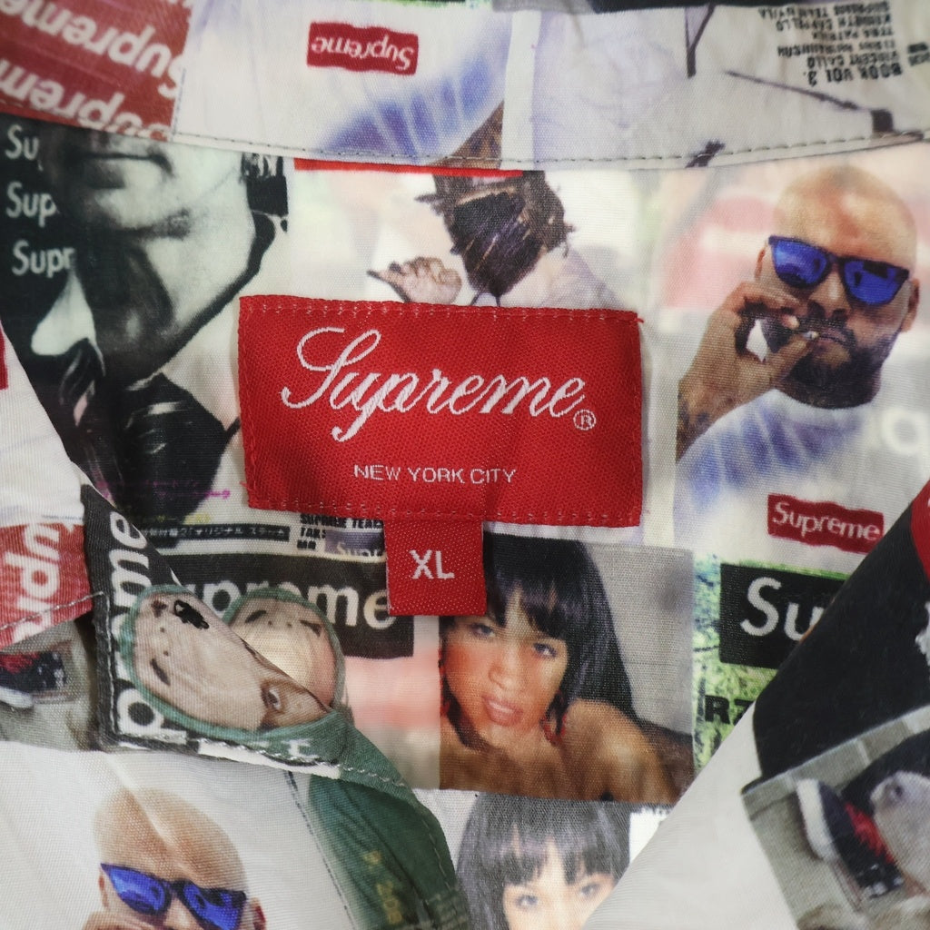 SUPREME(シュプリーム) 23SS Magazin S/S Shirt マガジン 総柄 半袖レーヨンシャツ マルチ