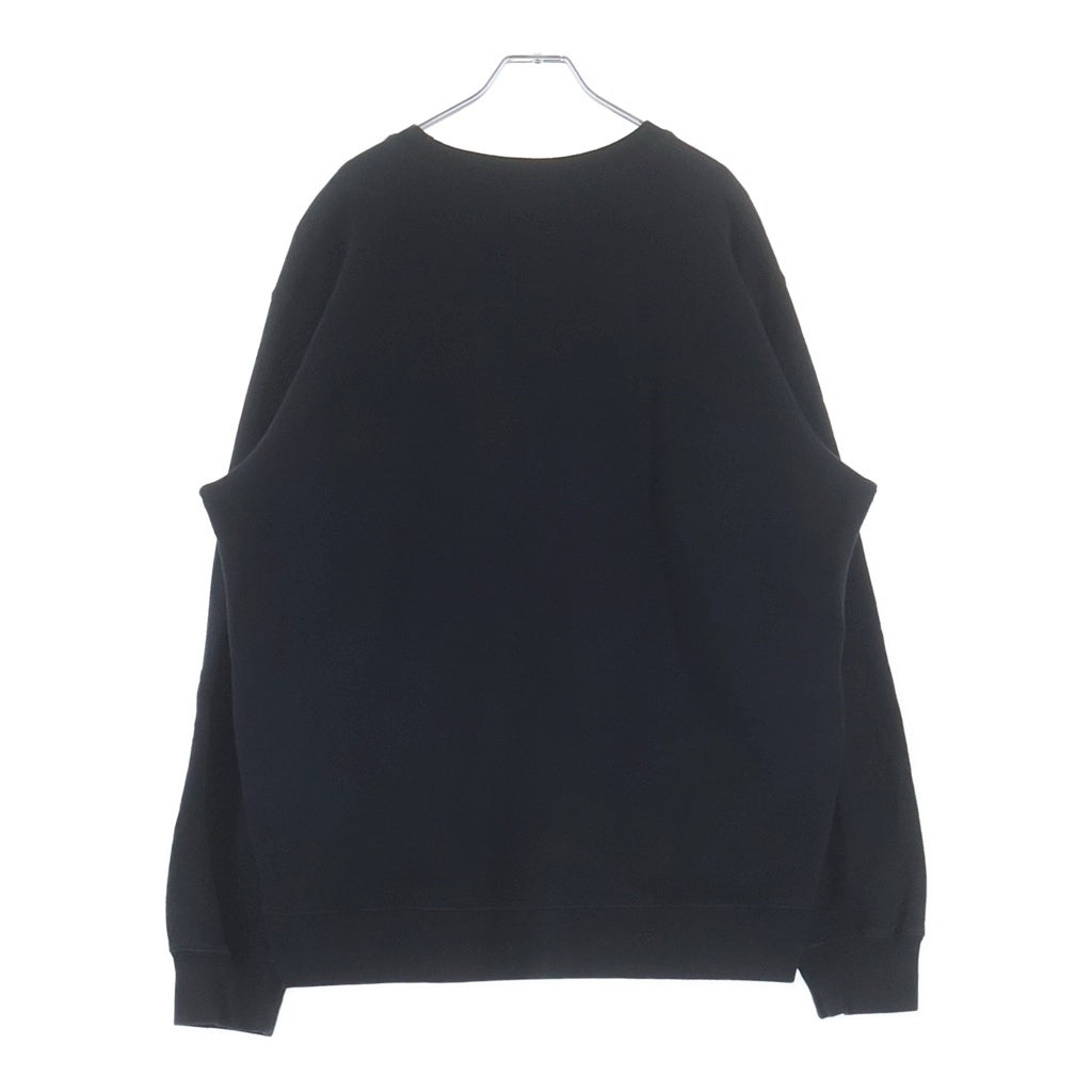 SUPREME(シュプリーム) 17SS Vertical Logo Panel Crewnwck Sweatshirt バーティカル ロゴパネル クルーネック スウェット トレーナー ブラック