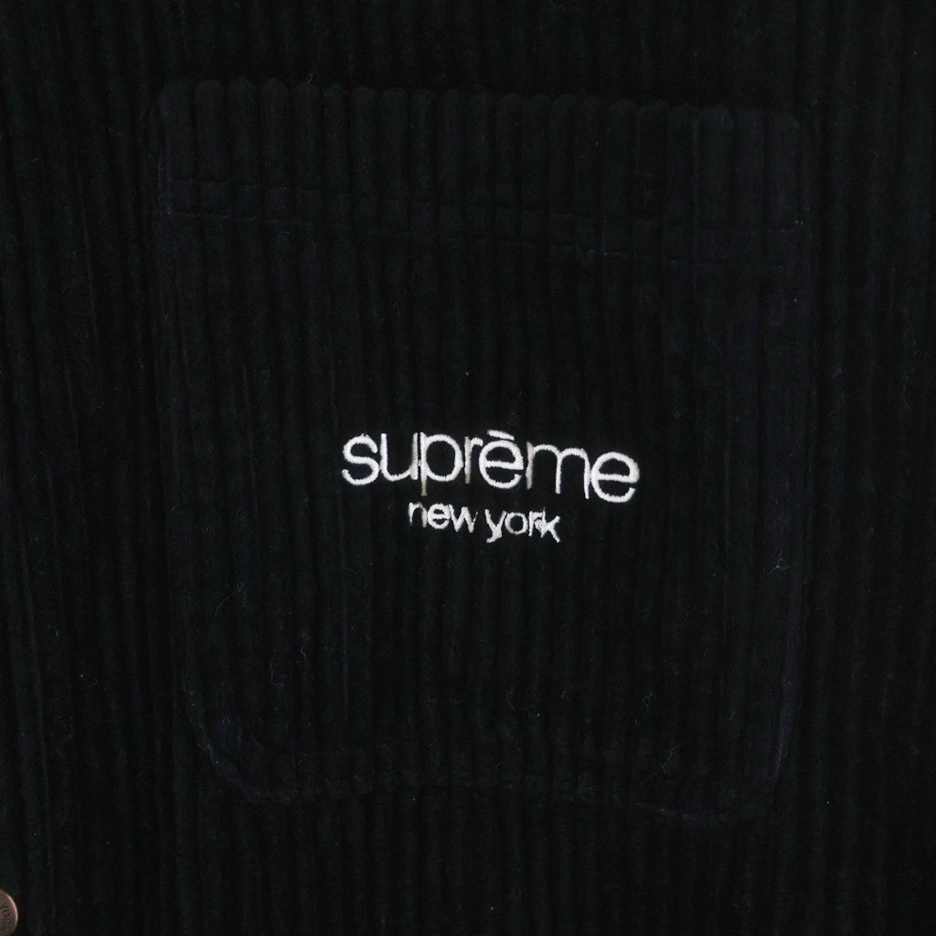 SUPREME(シュプリーム) Wide Wale Corduroy Snap Shirt ワイド ウエール コーデュロイ スナップシャツ ブラック